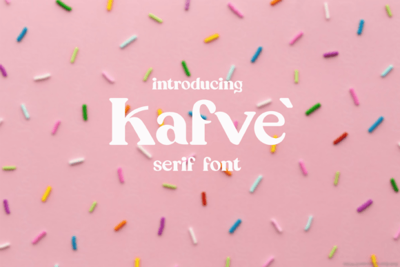 Kafve Font PNG with transparent background - Preview 4
