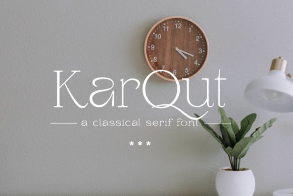 Karqut Font PNG with transparent background - Preview 3
