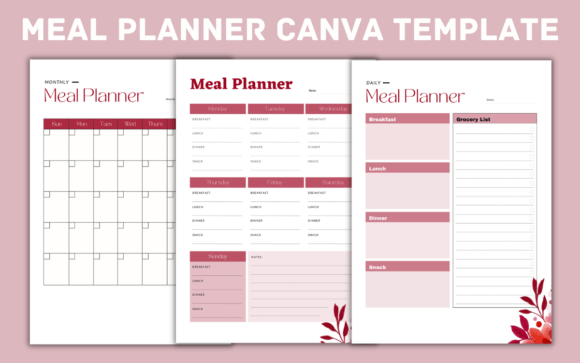 Meal Planner Canva Template
