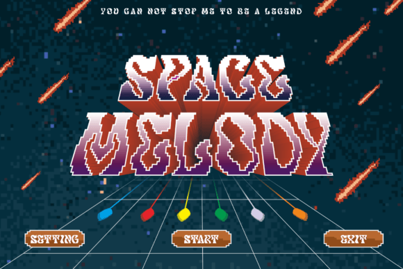 Pixelout Font PNG with transparent background - Preview 1