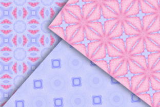 Soft Pink & Baby Blue Digital Papers Graphic by Dream Life Planning ...