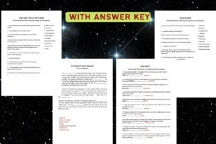 Space Science Worksheets- Sixth Grade Graphic by Charm Creatives ...