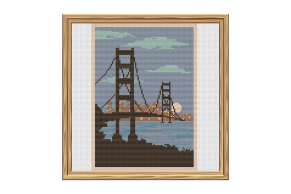 Vintage San Francisco Cross Stitch Pattern