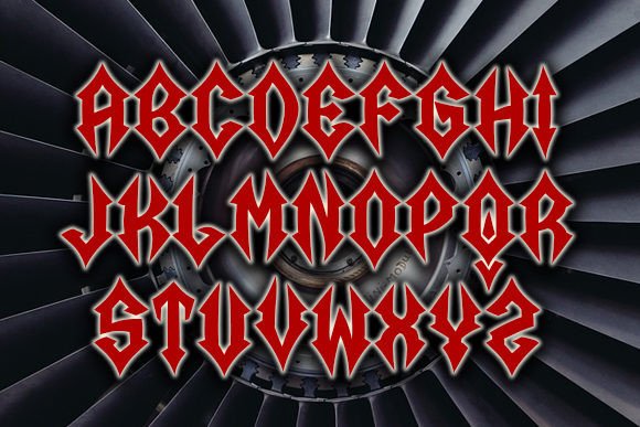Aircraftman Font PNG with transparent background - Preview 1