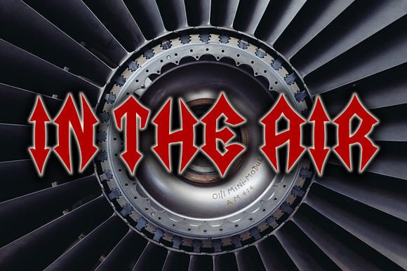 Aircraftman Font PNG with transparent background - Preview 2