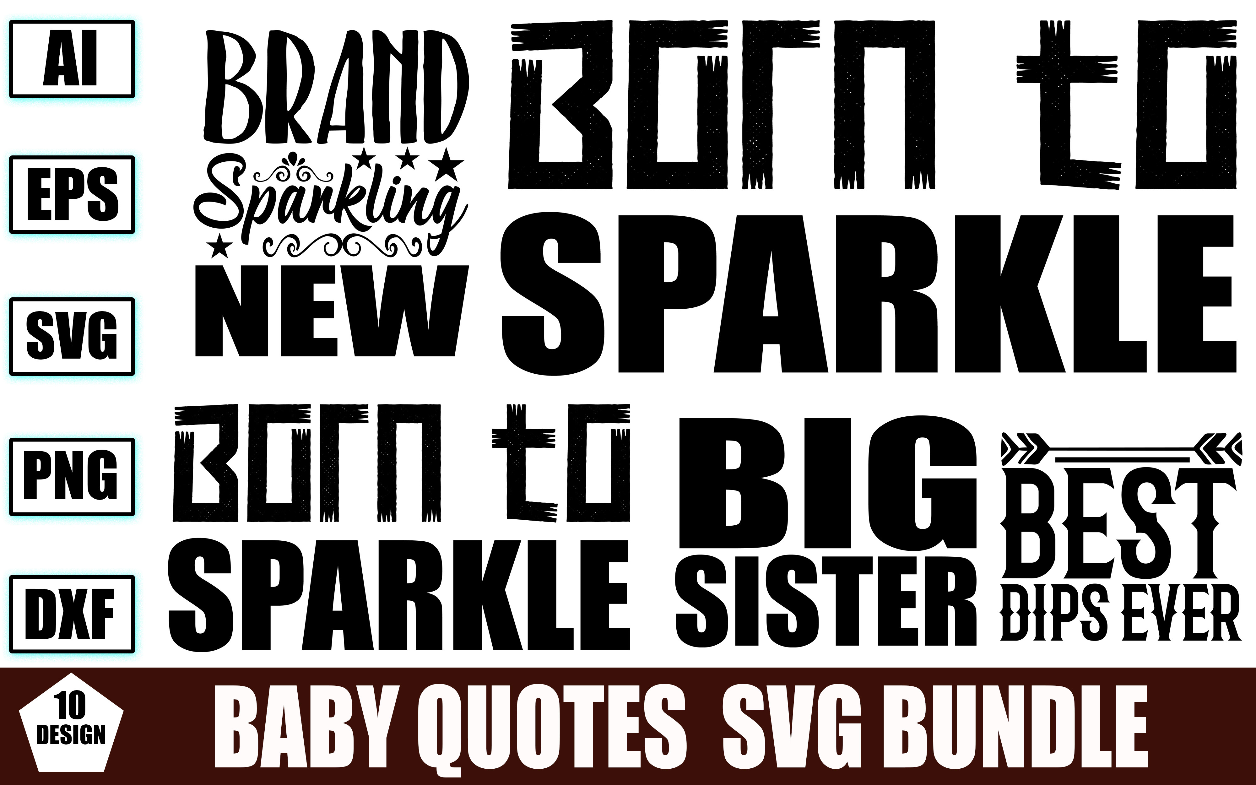 Baby Quotes Design SVG Bundle Graphic by GraphicResources · Creative ...