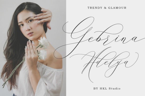 Beautiful in White Font - Preview 1
