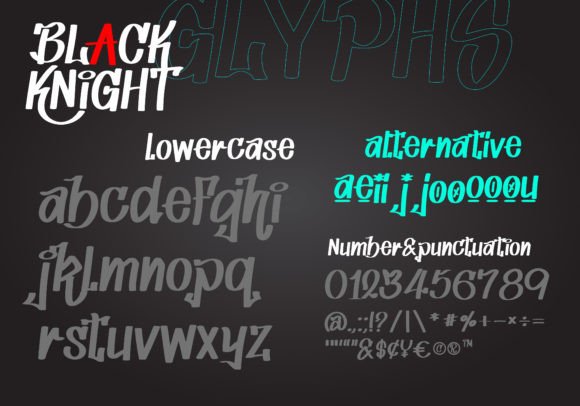 Black Knight Font - Preview 2