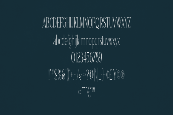 Emory Font PNG with transparent background - Preview 1