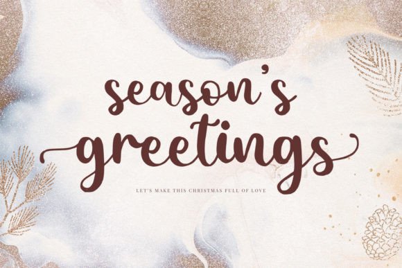 Father Christmas Font - Preview 2