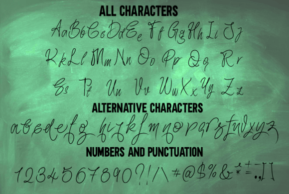 Final Signature Font PNG with transparent background - Preview 3