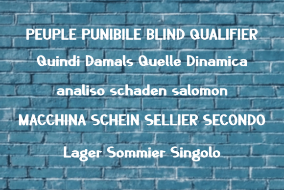 Garombo Font - Preview 3