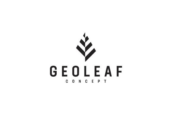 Geometric Leaf Logo Graphic Logos By Artiveko