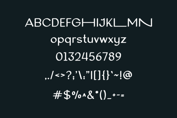 Gline Font - Preview 1