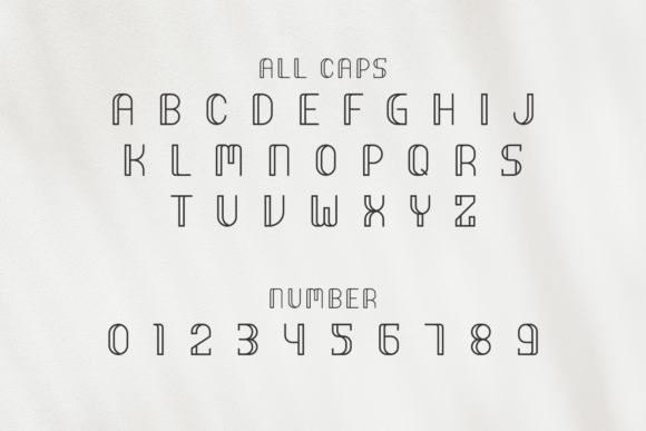 Gornel Line Font - Preview 1