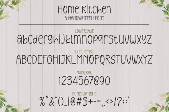 Home Kitchen Font PNG with transparent background - Preview 6
