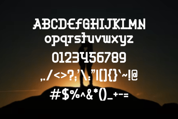 Manjad Font PNG with transparent background - Preview 1