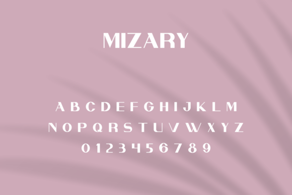 Mizary Font PNG with transparent background - Preview 2