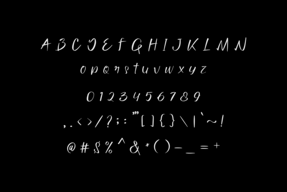 Monight Font PNG with transparent background - Preview 1
