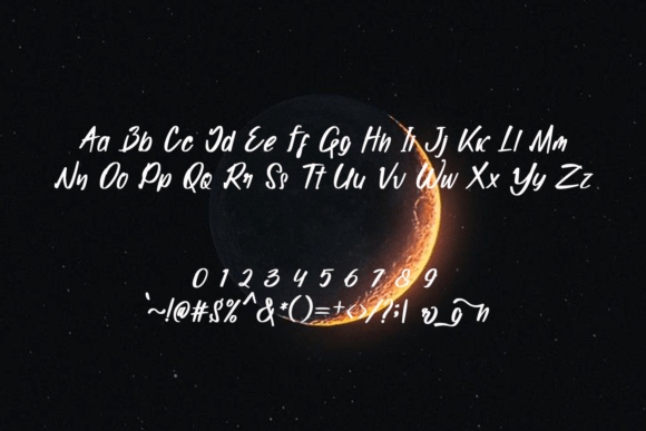 Monight Font PNG with transparent background - Preview 2