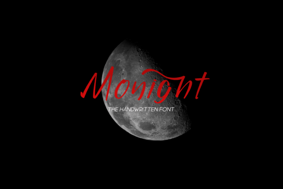 Monight Font PNG with transparent background - Preview 3