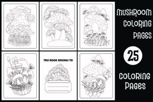 Mushroom Coloring Book for Adults - Kdp Graphic by Design Creator Press ...