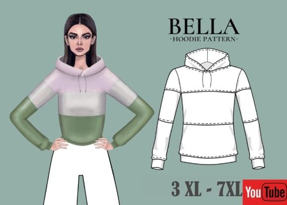 Oversize Hoodie PDF Sewing Pattern