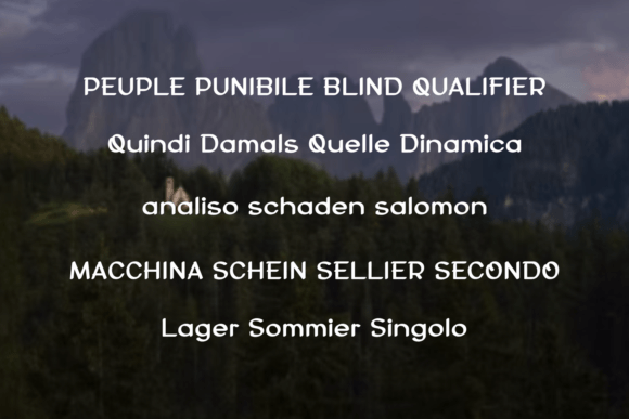 Ronger Font PNG with transparent background - Preview 2