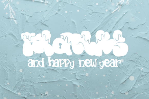 Snow Bunny Font PNG with transparent background - Preview 5