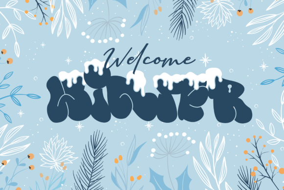 Snow Bunny Font PNG with transparent background - Preview 4