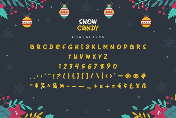 Snow Candy Font PNG with transparent background - Preview 6