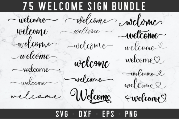 Welcome Svg Bundle, Welcome Sign Svg