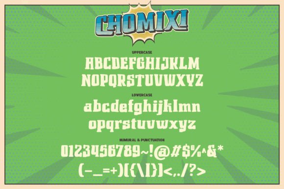 Chomoxi Font PNG with transparent background - Preview 4