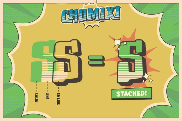Chomoxi Font PNG with transparent background - Preview 6