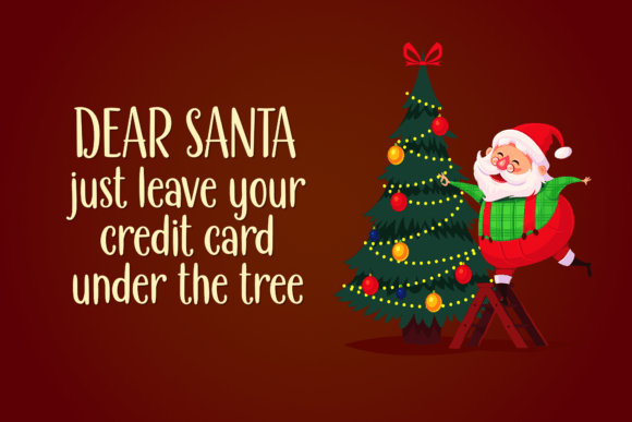 Christmas Chocolate Font PNG with transparent background - Preview 2
