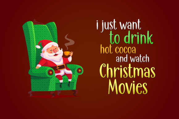 Christmas Chocolate Font PNG with transparent background - Preview 3