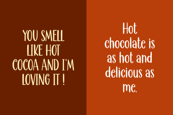 Christmas Chocolate Font PNG with transparent background - Preview 4