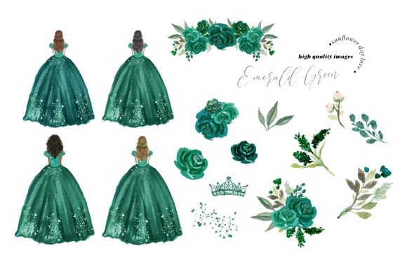princess with dark green dress Misshow Emerald Green Off-Shoulder Ball Gown Floral Lace Applique Swee –  misshow.com main image 1