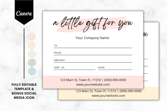 Gift Certificate Canva Template 2