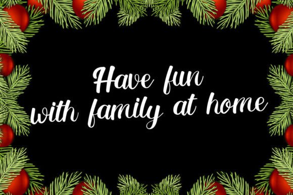 Handmade Christmas Font PNG with transparent background - Preview 3