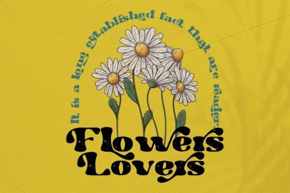 Hippie Vintage Font PNG with transparent background - Preview 2