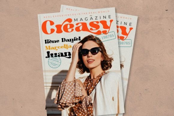 Hippie Vintage Font PNG with transparent background - Preview 3