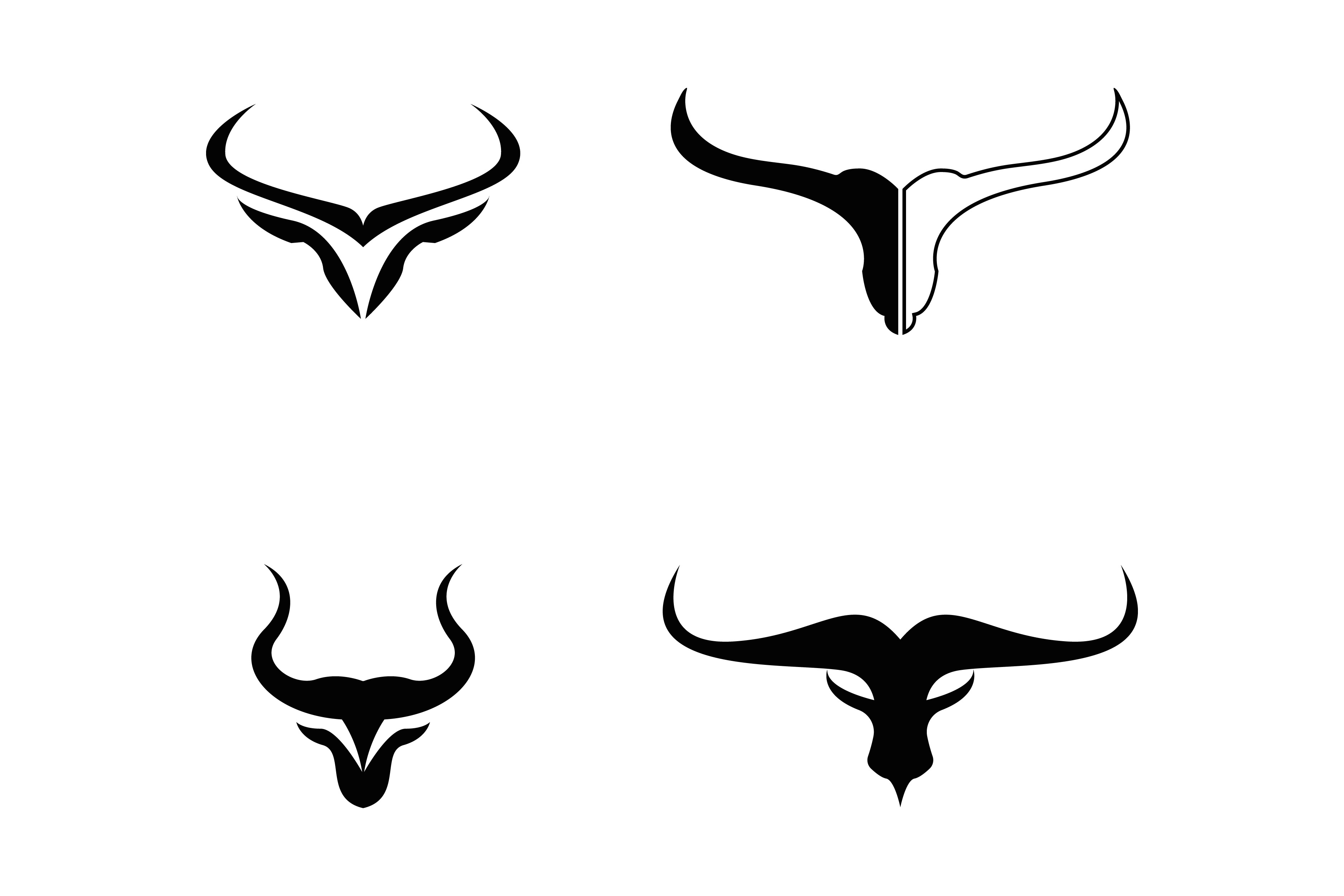 Long Horn Bull Buffalo Cow Cattle Head Graphic by abi pandu · Creative ...
