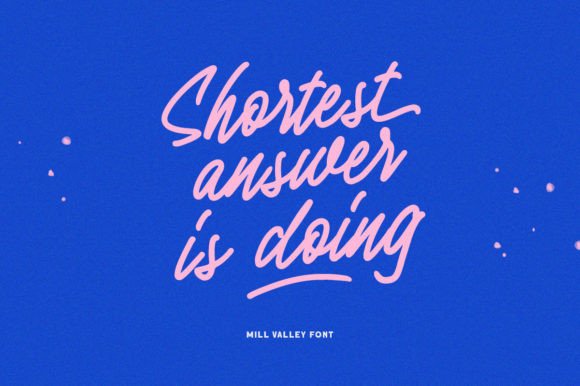 Mill Valley Font PNG with transparent background - Preview 1