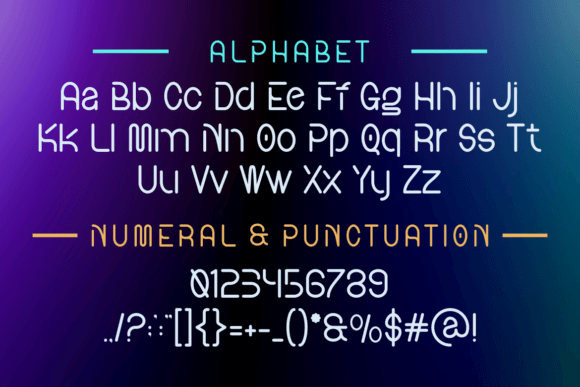 Neone Light Font PNG with transparent background - Preview 1