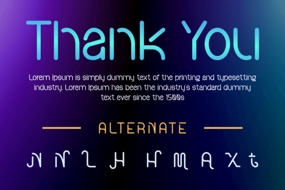 Neone Light Font PNG with transparent background - Preview 2