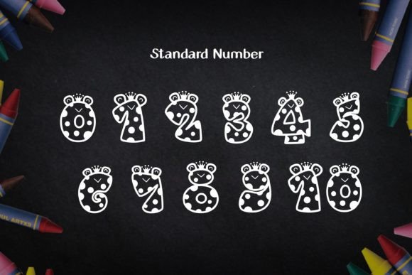 Prince Frog Alphabet Font PNG with transparent background - Preview 4