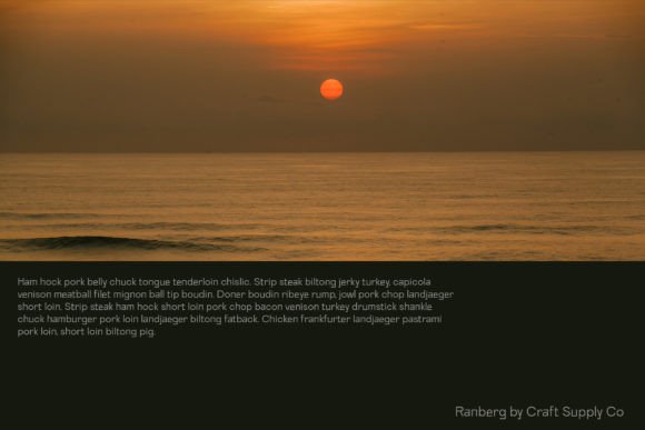 Ranberg Font PNG with transparent background - Preview 5