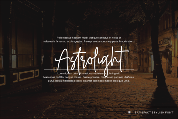 Satisfact Stylish Font PNG with transparent background - Preview 4