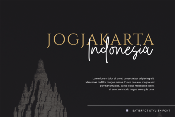 Satisfact Stylish Font PNG with transparent background - Preview 5